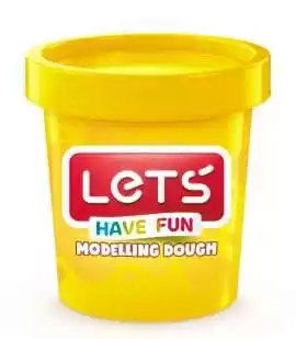 Lets Tek Renk Oyun Hamuru Sarı (150 gr.)